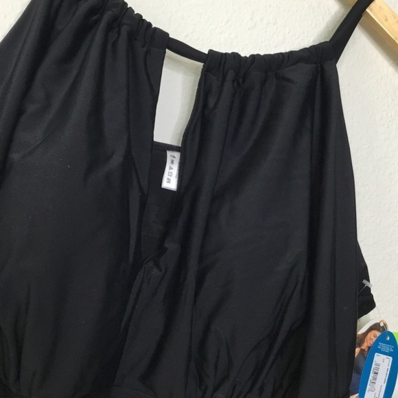 NWT PLUS Boutique Plus Swim Ruched One Piece Bathing Suit - Picture 8 of 9